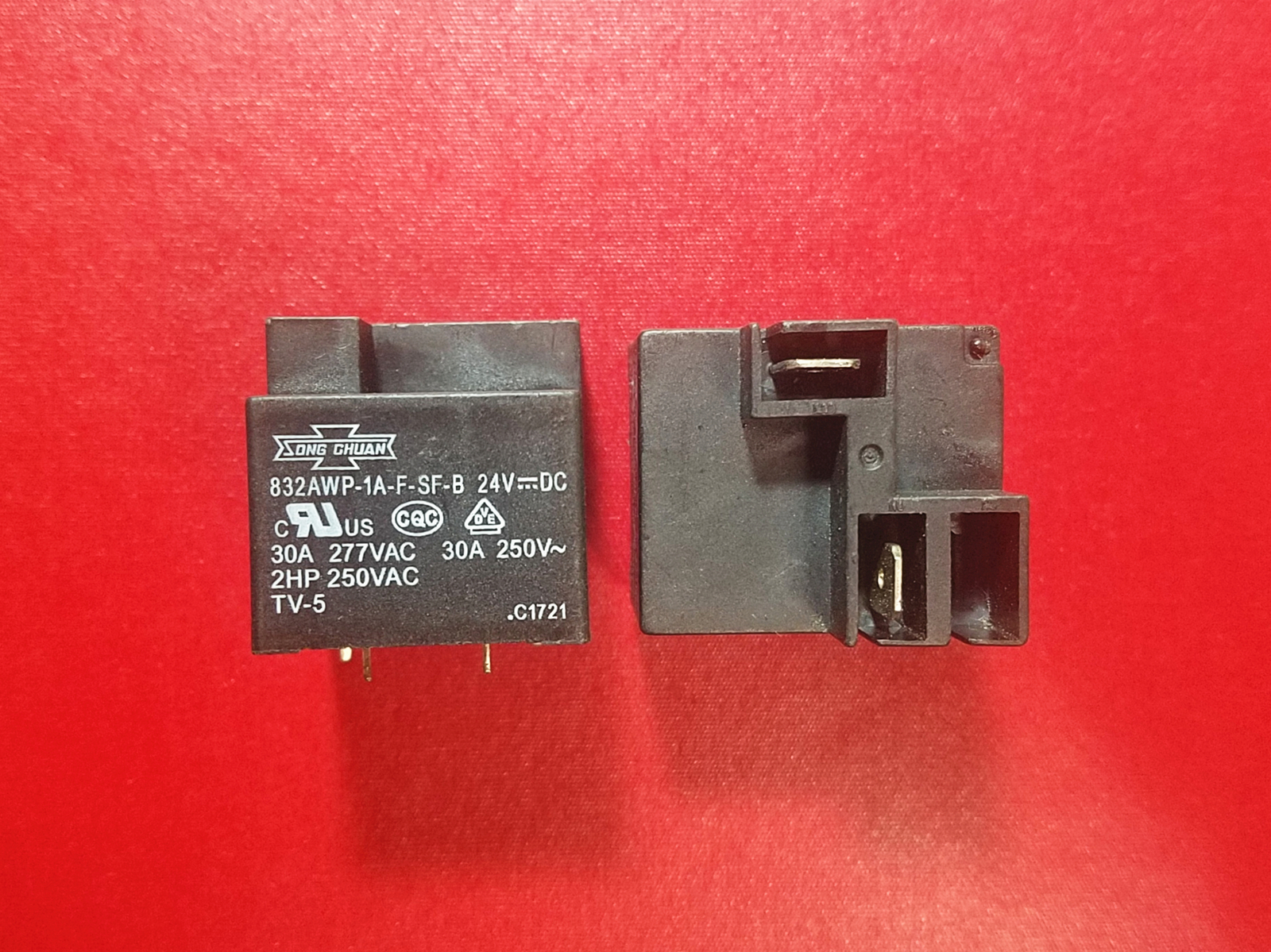 832AWP-1A-F-SF-B, 24VDC Relay, SONG CHUAN Brand New!!