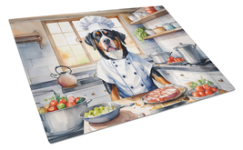 Greater Swiss Mountain Dog The Chef Glass Cutting Board - £42.95 GBP