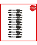 Versatile Black Fine Point Mini Permanent Markers - 12 Pack for All Surf... - $605.67 MXN