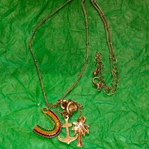 Beautiful rainbow charm gold necklace - €16,49 EUR