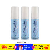 3 Bottle 75ml Dr Mist Natural Aluminum Free Deodorant Spray Removes Body Odor - £20.64 GBP