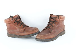 Vintage 90s Cabelas Mens Size 8.5 W Goretex Leather Ankle Boots Chukkas ... - $107.86