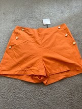 Womens Happily Grey Shorts Orange Button Accents Size X- Large NWT - £14.55 GBP