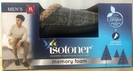 Isotoner Mens Memory Foam Slipper - ASH -  Size XL (11-12) NWT - New In Box - £17.33 GBP