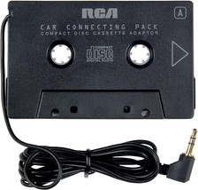 RCA AH600R MP3/CD Player Cassette Adapter with 5.5 ft. Cable, Black - £10.91 GBP