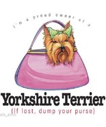 Yorkshire Terrier Dog Funny HEAT PRESS TRANSFER for T Shirt Tote Sweatsh... - £5.11 GBP