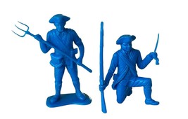 MPC Blue Revolutionary Civil War soldiers army lot vtg western toys 1960s marx 2 - £11.61 GBP