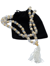 Quartz Tulsi Mala Worry Perles Véritable Basilic Saint 7-8 mm Perles Yogi... - £15.31 GBP