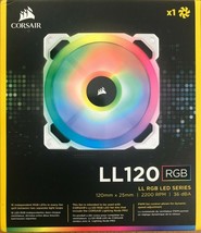 Corsair - CO-9050091-WW - LL120 RGB 120mm Dual Light Loop Fan - White - $49.95