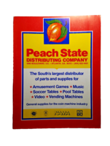 Peach State 1979 Vintage Amusement Arcade Pinball Vending Parts Price Ca... - $45.35