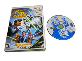 Star Wars Clone Wars Lightsaber Duels Nintendo Wii Disk and Case - £4.38 GBP