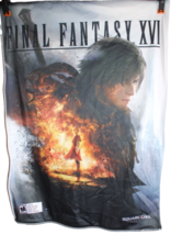 Final Fantasy XVI (16) Fabric GameStop Promo Poster Banner 24&quot;x 34&quot; RARE - $168.29