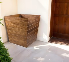 21&quot; Brown Solid Wood Indoor Outdoor Square Planter Box - $1,491.92 CAD