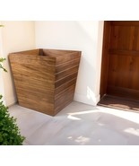 21&quot; Brown Solid Wood Indoor Outdoor Square Planter Box - $1,488.02 CAD