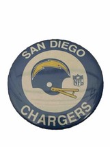 Vintage 70s San Diego Chargers Button Pin NFL Button Logo 3.5" Wide Los Angeles - £7.96 GBP