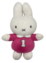 Miffy Bunny Rabbit Plush 9 Inch Stuffed Animal Toy Rattle Pink White - $13.87