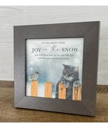 Kitten print in Frame - Finding the Joy in the Snow - £23.96 GBP
