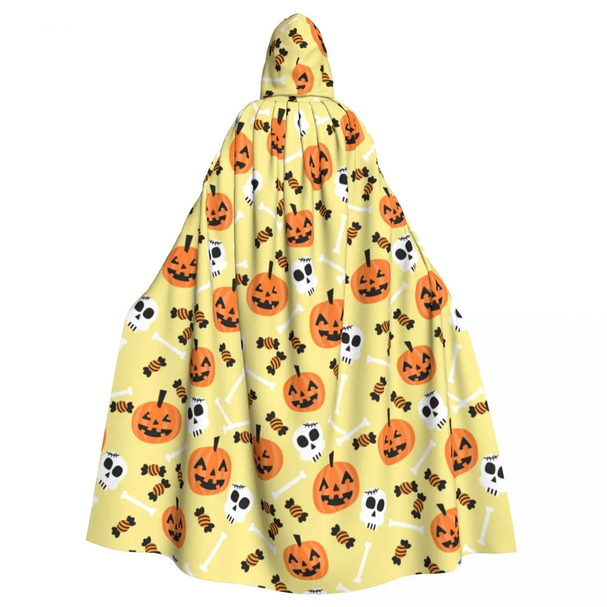 Happy  Hooded Velvet Cloak Adult Witch Carnival  Cloaks Capes Robe Larp  Vampire - £130.92 GBP