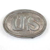 Vintage Civil War Union Army Belt Buckle Silvertone Metal Reenactor Cost... - £15.62 GBP