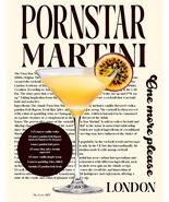 Generic PORNSTAR MARTINI COCKTAIL DRINK POSTER - ALICE CASTELLO - KRUGER... - $40.72 CAD+