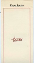 The Jockey Club Room Service Menu Massachusetts Ave Washington DC  - £31.63 GBP