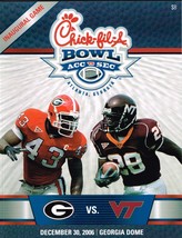 2006 Chick-Fil-A Bowl Game Program Georgia Bulldogs Virginia Tech RARE VHTF - £96.32 GBP