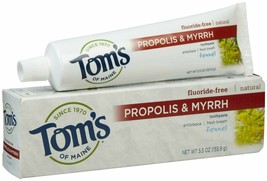 Tom&#39;s of Maine Antiplaque with Propolis &amp; Myrrh Paste - 5.5 oz - Fennel - £10.70 GBP