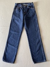 Dickies Jeans 27x31.5 Blue Dark Wash Straight Leg Tag 28x32 - £14.69 GBP