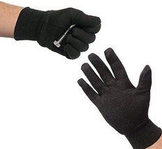 300 Pairs Brown Cotton / Polyester Jersey Gloves 10&quot; /w Elastic Knit Wri... - $286.47