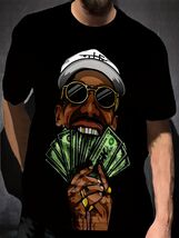 Big Money Men's  Printed T-shirt -Neck The Cash Is The King Money - $28.00