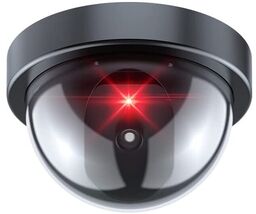 Dummy Camera Fake Security CCTV Dome Camera with Flashing Red LED Light - $19.78
