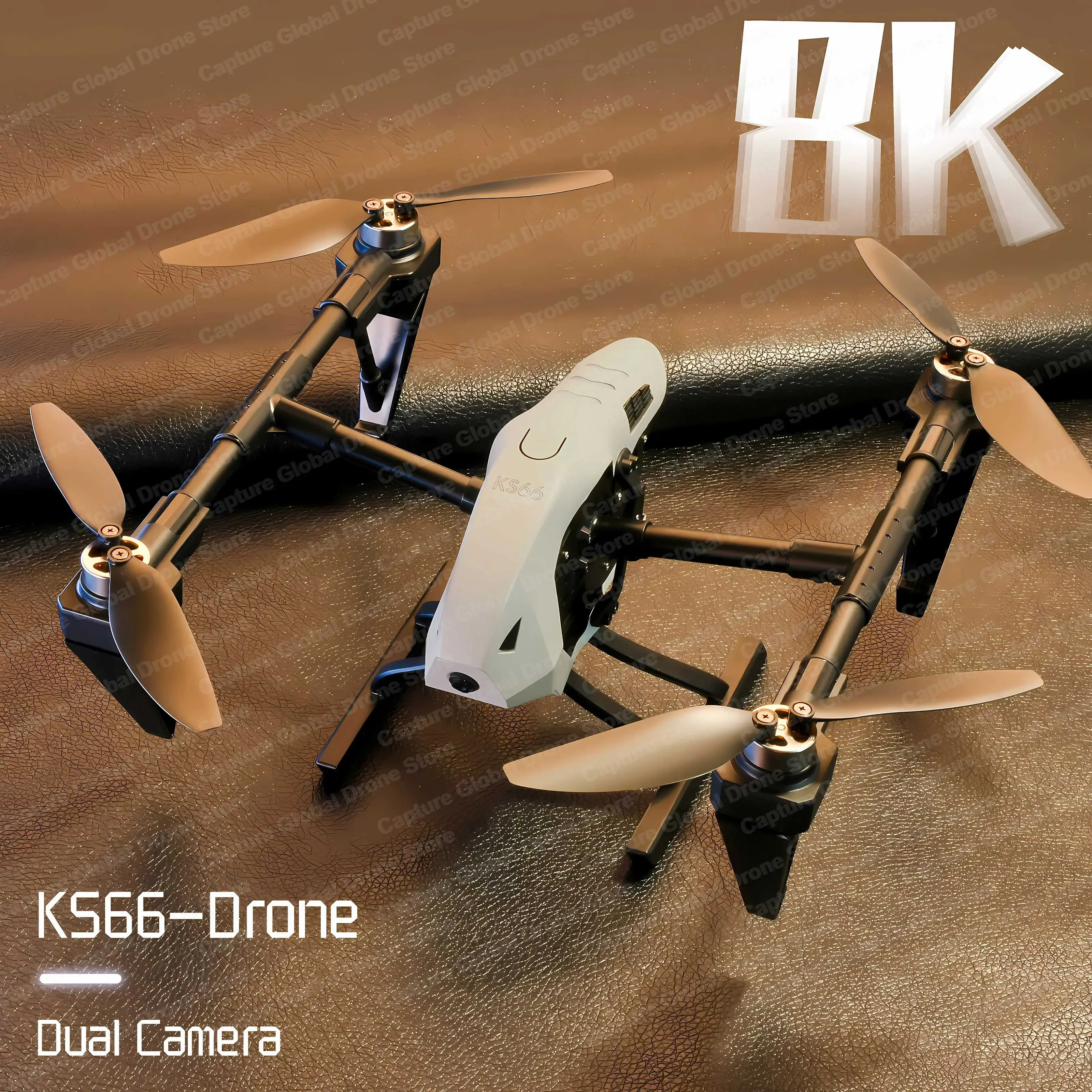 New KS66 Mini Drone 4K Professinal 8K HD Dual Camera 5G WIFI Wide Angle Optic - £63.00 GBP+