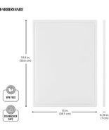 FARBERWARE Extra-Large Plastic Cutting Board, 15x20 Inch Dishwasher-Safe - $437.06 MXN