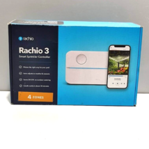 Rachio 3 Smart Water Sprinkler Irrigation Controller 4 Zone 4ZULW-C Indoor - £86.41 GBP