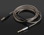 Silver Plated Audio Cable with Mic For Yamaha HPH-Pro500 Pro400 W300 YH-... - $15.83