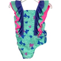 Wave Zone swimsuit 24 month Butterfly Bathing Suit 50 upf ruffle one piece NEW - £11.67 GBP