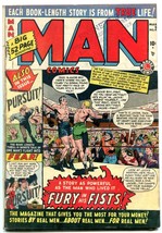 Man #2 1950-MARVEL COMICS--FURY Of FISTS--BOXING Cover Vg - £49.56 GBP