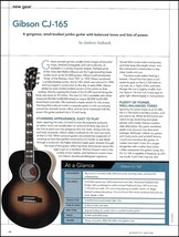 Gibson CJ-165 acoustic guitar sound check review article with specs - £3.31 GBP