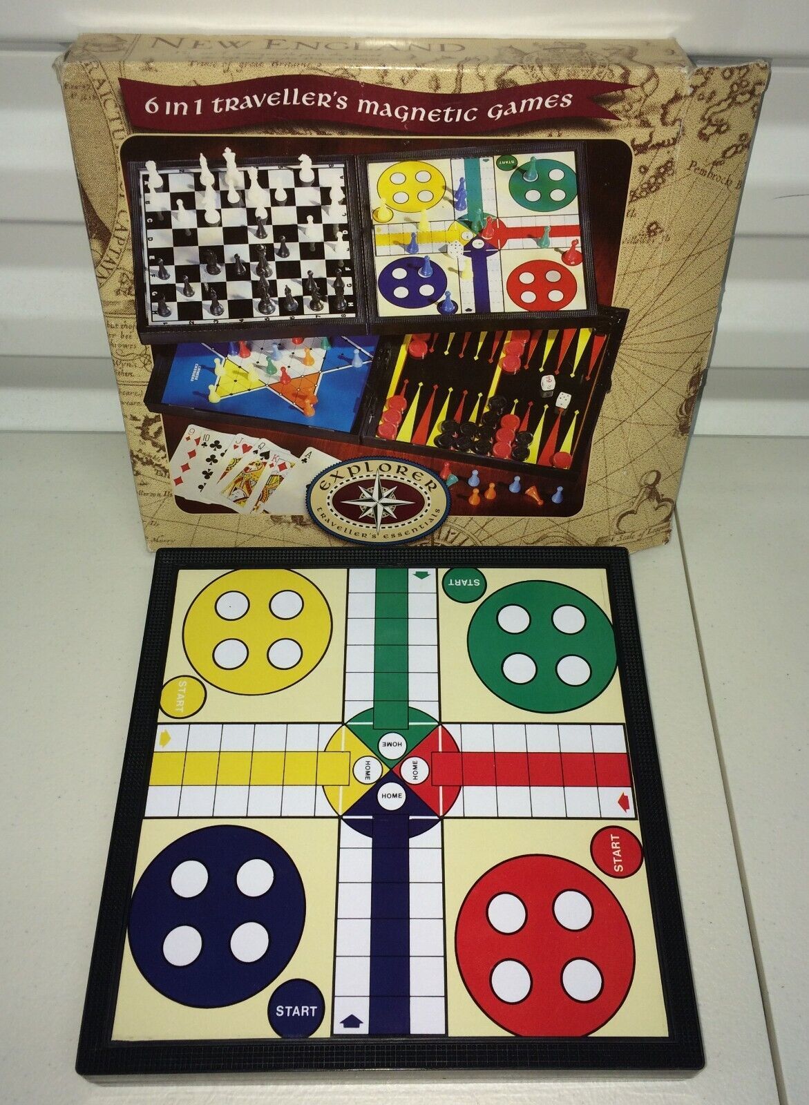 Explorer Travelers Essentials 6 In 1 Traveler&#39;s Magnetic Games - $10.03