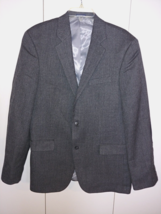 Stafford Signature Mens Gray WOOL/LINED Sport Jacket 42L-NWOT-PATCHES ELBOW-NICE - £35.22 GBP
