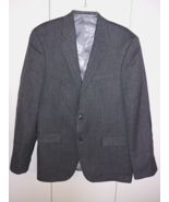STAFFORD SIGNATURE MENS GRAY WOOL/LINED SPORT JACKET 42L-NWOT-PATCHES EL... - £35.08 GBP