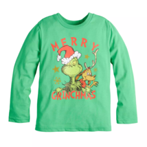 Boys Jumping Beans Dr. Seuss How the Grinch Stole Christmas Long Sleeve Size 4 - £12.34 GBP