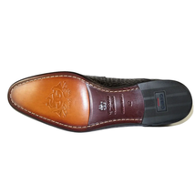 Men's GENIO Genuine Crocodile Embossed Leather Shoes Turkey 120371618 Black image 8