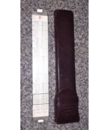 Vtg Frederick Post 1460 Versalog Slide Rule &amp; Leather Case Hemmi Bamboo ... - £89.35 GBP