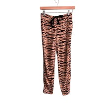 MNG BASICS Mango Womens Size XS Animal Print Zebra Ankle Pants Elastic Waist - £16.93 GBP