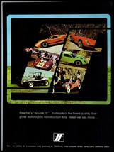 1969 Magazine Print Ad - Fiberfab Fiberglass Car Construction Kits A7 - $7.59