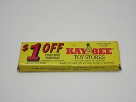 Vintage Kay Bee Toy Stores Primary Color Crayon Set Rose Art W/Store Coupon - £3.18 GBP