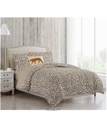Deco Theory-8-pc Bed-in-Bag Set Leopard Full 100% Polyester Microfiber C... - $1,046.78 MXN