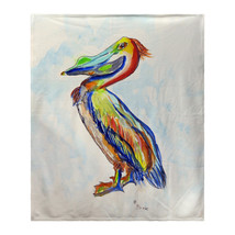 Betsy Drake Sylvester Pelican Fleece Blanket - £51.43 GBP