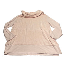 Jones New York Sweater Women&#39;s 2X Beige Turtleneck Ribbed Long Sleeve Pu... - $26.11